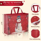 12 Pack 20  Extra Large Christmas Gift Bags  Reusable Jumbo Christmas Tote Bags
