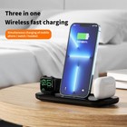 3 In 1 15w Fast Charge Wireless Charging Dock Station For Iphone Iwatch Airpods