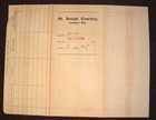 Historical Document  1944 St Joseph Cemetery Burial Plot Certificate columbus Oh