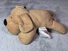 Melissa And Doug Puppy Dog Plush Tan Stuffed Animal Toy 9  Laying Flat
