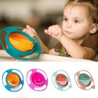    spill Proof Gyro Snack Bowl For Babies   Toddlers 360 Rotating Blue orange   
