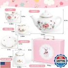 Porcelain Tea Set For Girls  Tea Party Set For Little Girls  Kids Tea Set Kit