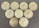  Lot Of 5 1921-1935 Peace Silver Dollars Uncirculated Mixed Dates 90  Silver