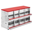 Sturdy 8 Compartment Roll-out Chicken Nesting Box For Comfortable Laying