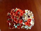 Vintage Millinery Flowers Forget Me Not For Doll Earthtone Mix Or Pumpkin Kawaii