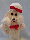 Genuine Vintage 50s 60s Cute Kitsch Poodle Knit Crochet Bottle Cover Barware Vgc