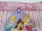 Vintage Disney Princess Pillow Sham Pink Stripe Belle Cinderella Sleeping Beauty