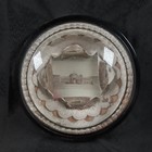 Antique Glass Paperweight New York State Building Real Photograph Dated 1904