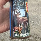 Schmidt Beer Can  Steel Pop Tab Top  12 Oz  Image Of Deer And Riverboat