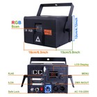 Android Ios App Edit Remote 5w Rgb Ilda Dmx Dj Show Stage Projector Laser Lights