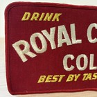 Vtg Royal Crown Cola Best By Taste-test Embroidered Red Large Patch 9 25  X 5 