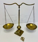 Antique Brass Balance Scales-  Scales Of Justice 12 Inches