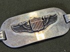 Wwii Us Pilot Wing Bracelet Sterling Named To A Woman Sweetheart Air Corps 1940s