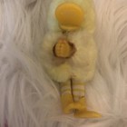 Vintage Pencil Hugger Clip-on Finger Duck Plush Stethoscope Grabber Toy Yellow