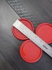Tupperware Modular Mates Lid Lot Of X 3 lids Only   1607 Tomato Red