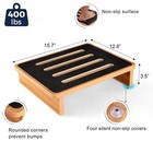 Wooden Step Stool  No Assembly Needed  3 5  High One-step Platform For Adults   