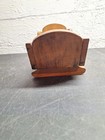 Vintage Wood Doll Cradle Crib Antique Primitive Hand Made 11 5    Long