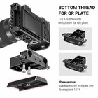 Smallrig Universal Camera Base Plate With Dual 15mm Rod Rail Clamp 1674
