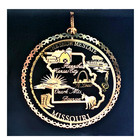 Missouri State Ornament Brass Travel Souvenir   Personalize W Year Charm