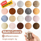 Sukh 40pcs Felting Wool Roving - 20 Dark Colors For Needle    