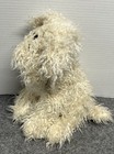 Russ Berrie Curly Dog 12  Plush White Shaggy Stuffed Animal