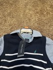 Nautica Boys 2 Piece Set Striped Sweater Vest With Long-sleeve Blue Shirt Sz 2t