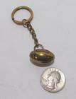 Vintage Solid Brass Football Key Chain