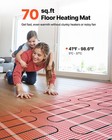 Vevor 70 Sqft Self-adhesive Mesh Floor Heating Mat 120v Radiant Heated System