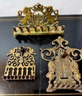 Antique Brass Menorahs     3  Solid Brass