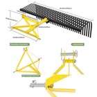 60  3 Point Landscape Rock Rake For Category 1 Tractor Rotate 360  