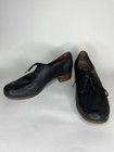 Dansko Shoes Lace Up Heels Women Size 39 Us 8 Black Leather Comfort 