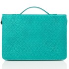 Bible Cover Grace Teal Butterfly Large 7    X 10 1 8    X 1 7 8    Ephesians 2 8