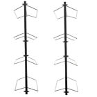 2 Sets Saddle Rack Wall Mounted Heavy Duty 4 Tier Horse Saddle Hanging Stand Us
