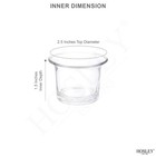 Hosley 2 5 Inch Diameter Clear Glass Oyster Tea Light Holders For Versatile