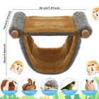 Soulchen 6 Pcs Soft Guinea Pig Rat Hammock Set 3 Layer Ferret Bed Warm Fleece   
