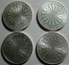 1972 Germany 3rd Series Complete 10 Mark Silver Mint D f g j