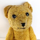 Old Vintage Jointed Teddy Bear With Large Glass Eyes 1960s Poland  - 19 