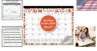 Elegant Extra Large 22x17 Desk Calendar 2025-2026 - Colorful Seasonal Designs