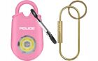 Police Personal Alarm Keychain For Women 130db Emergency Siren Led Light Pink