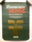 The Edinburgh Fringe Festival 1978 Poster 23  1 2  X 16  1 2  Rare