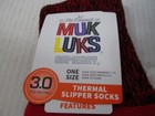 Muk Luks Gameday 1 Pair Thermal Slipper Sock  Ohio State O  Fits Shoe 6-12