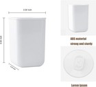 2 Pack Wall Mounted Toothbrush Holder - Self-adhesive Multi-functional Bathroom
