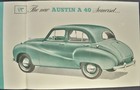 1952 Austin A40 Somerset Sedan Sales Brochure Folder Saloon Excellent Original