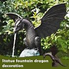 Water Feature Dragon Patinated Statue Fountain Sculpture For Garden Home Decor