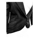  yigal Azrou  l  Jacket blazer Sz  S Black Short 88  Wool Lined