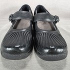 Dansko Mary Jane Shoes Womens Size 6 5 Black Leather Comfort Work Clog