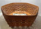 Longaberger 1998 Generations 13  Large Classic Stain Hexagonal Basket  protector