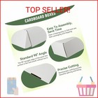 25 Pack 6 x4 x1  Inch Small Shipping Boxes White Corrugated Cardboard Box For Sm