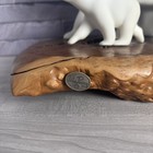 Polar Bear And 2 Cubs Sculpture From John Perry  Burlwood Wood Slab Bear Family
