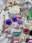 Baby Girl Mega Pacifier Lot Silicone Mam Nuk Itzy Ritzy Soothies Reborn Doll 40